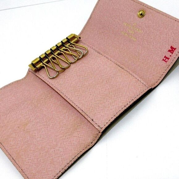 LOUIS VUITTON Multicles 6 N41624 Rose Ballerine Damier Key Case - Picture 3 of 7